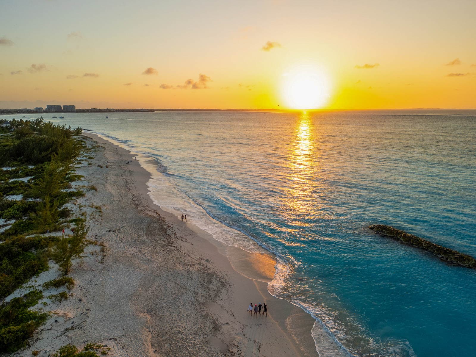 The Beach at sunset